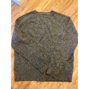 J.Crew Men's Gray Sweater 100% Lambs Wool Large